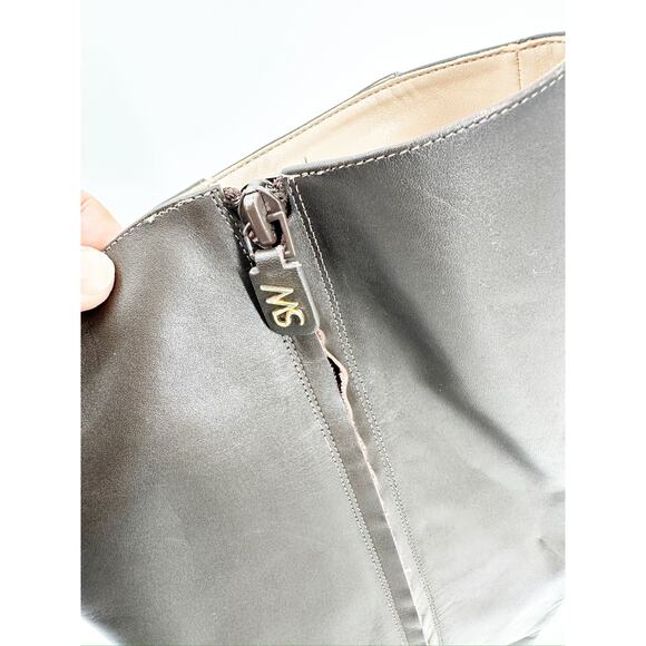 Stuart Weitzman Donna to-the-knee Zip Boots Brown Leather 10 NEW - Picture 4 of 8